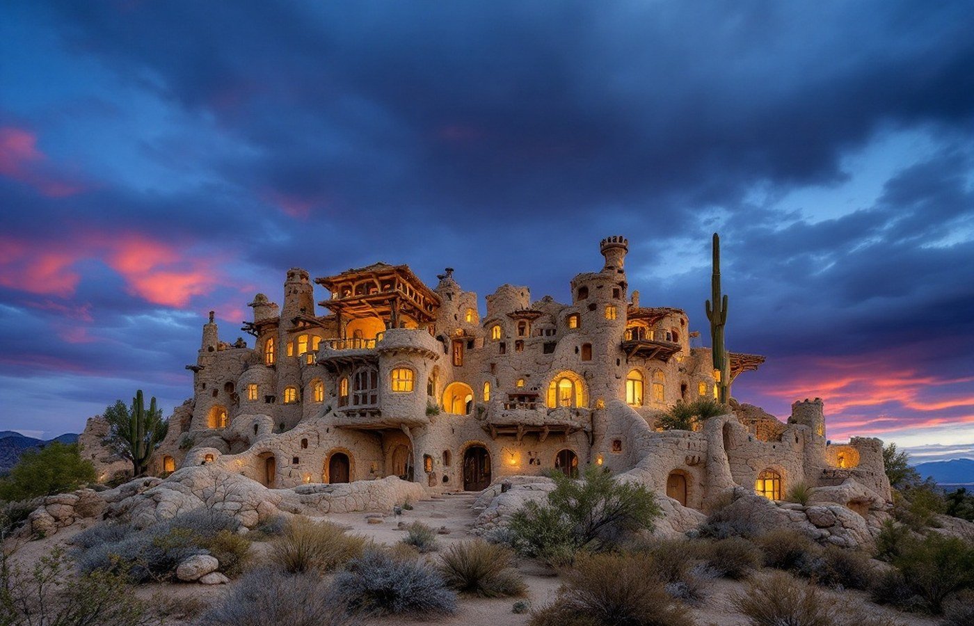 A quirky handmade castle in the Phoenix hills