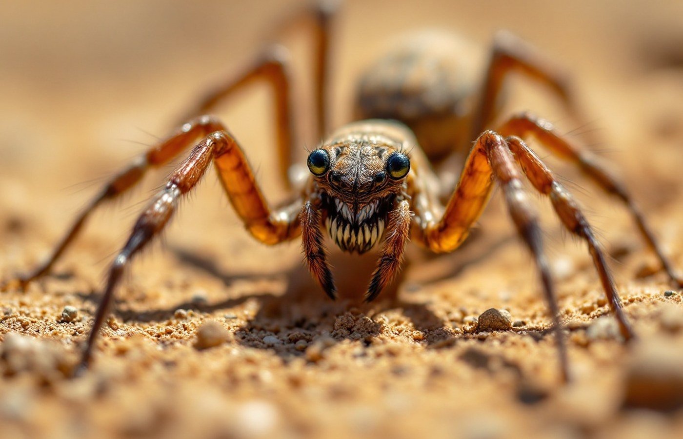 A camel spider or solpugid, the suspected culprit